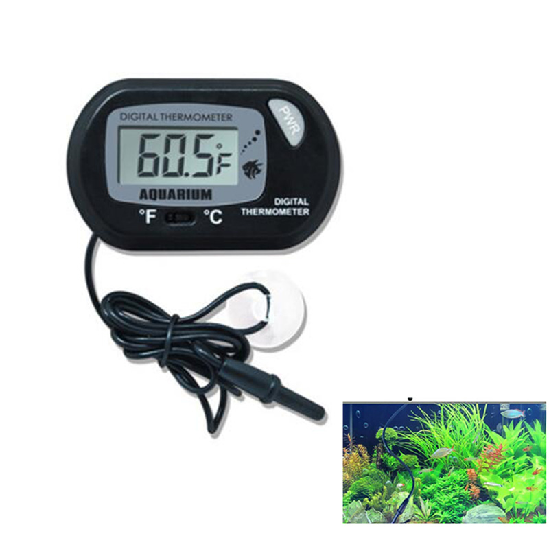 Marine Aquarium Hydrometer - 水槽液晶デジタル水族館温度計温度水道メーター水族館温度検出器魚警報ペット用品ツール水生