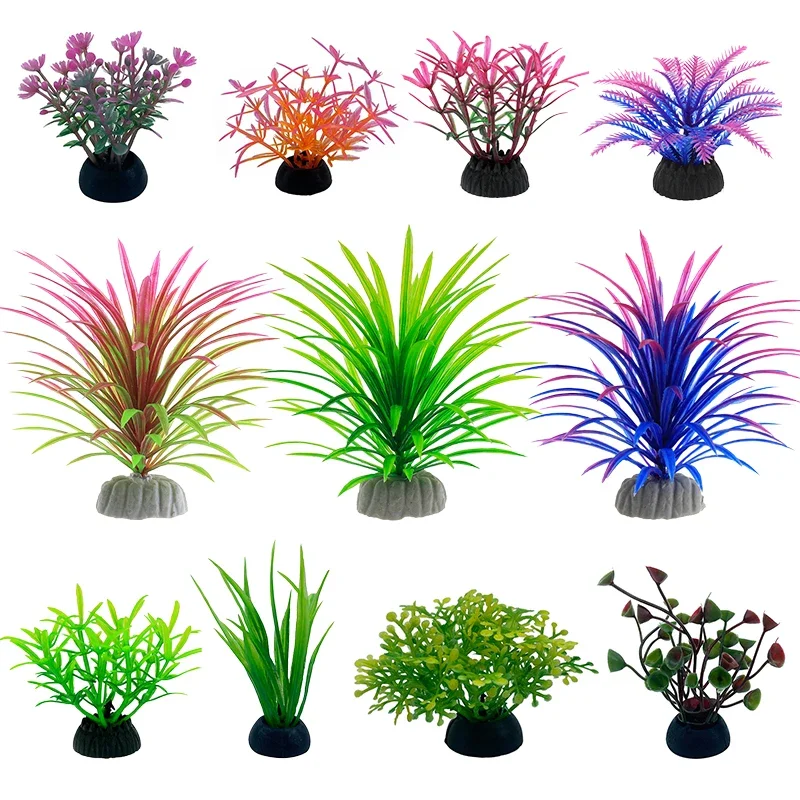 Marine Aquarium Hobby - PVC 水族館装飾シミュレーション人工葉植物環境保護材料水族館装飾アクセサリー