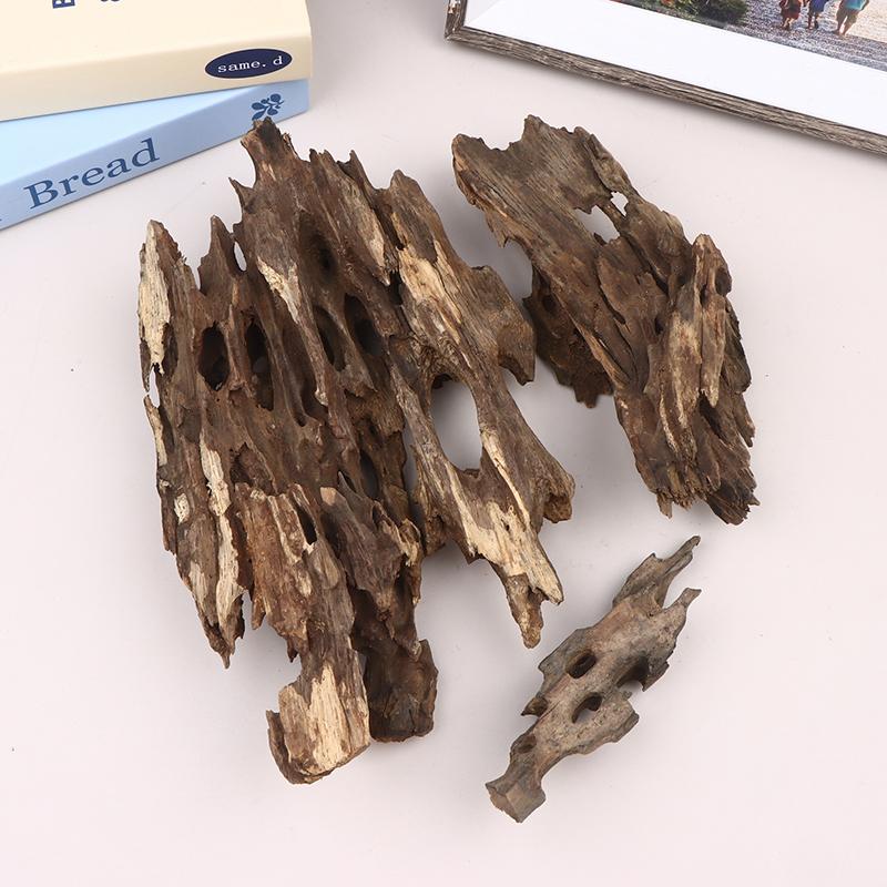 Marine Aquarium Hobby - △ エビの木製水槽装飾品、天然の穴が付いた水槽用の流木水景装飾アクセサリー