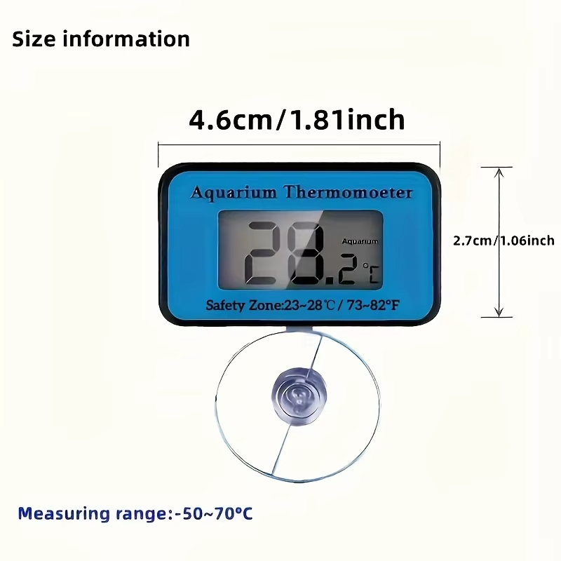 LCDデジタル水族館温度計精密温度計水槽水温計測定用プローブ - Marine Aquarium Hydrometer のレビューと価格