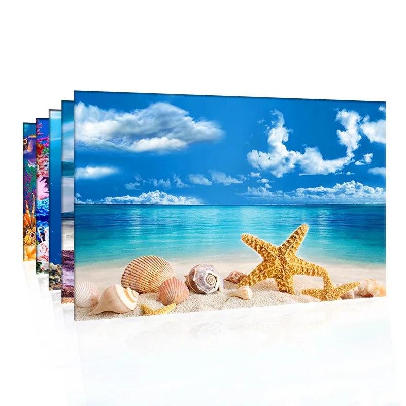 水族館の背景 3d ステッカーポスター水槽水族館の背景アクセ - Marine Aquarium Hobby のレビューと価格