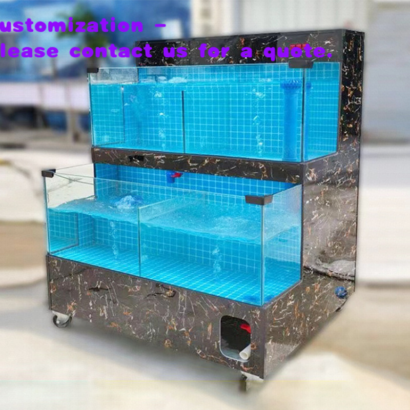 カスタムメイドの大型アクリルガラス水槽、屋外スペース用、サン - Aquarium Marine Salt のレビューと価格