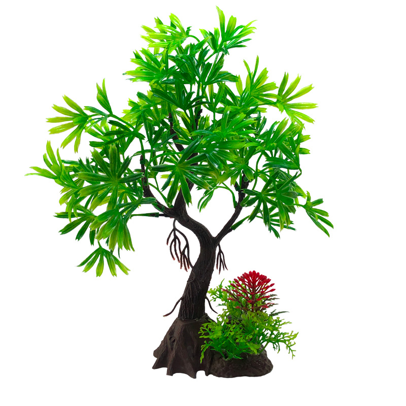 水槽DIY人工水槽装飾植物ツリーオーナメント水生植物草装飾ア - Marine Aquarium Hobby のレビューと価格