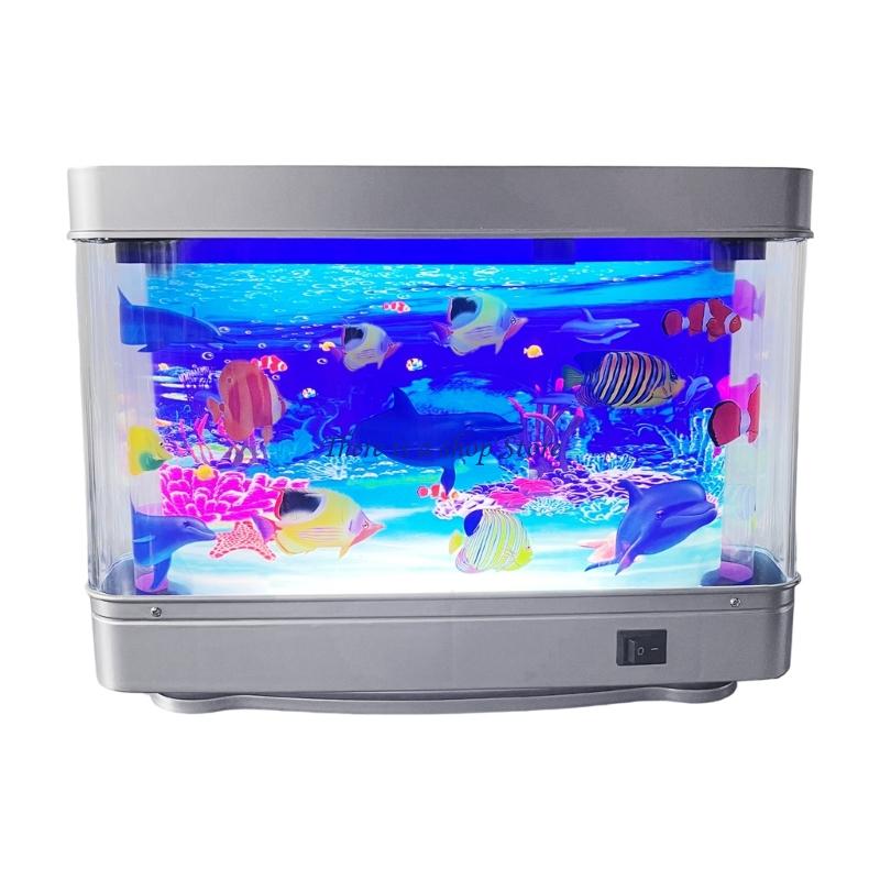 D0AD ライフライク水族館の魚ランプ LED ナイトライト - Marine Aquarium Hobby のレビューと価格