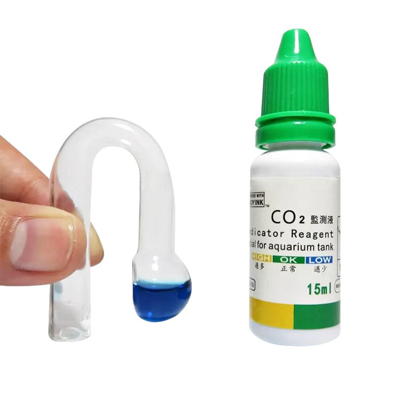 水族館 CO2 インジケーター DIY 水槽ガラス液体テスタ - Aquarium Marine Plants のレビューと価格