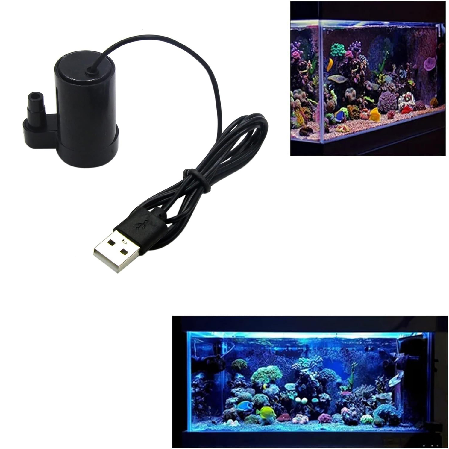 1/2pc DC 3-5V USB マイクロ水中ミニ低ノイズ - Marine Aquarium Hydrometer のレビューと価格