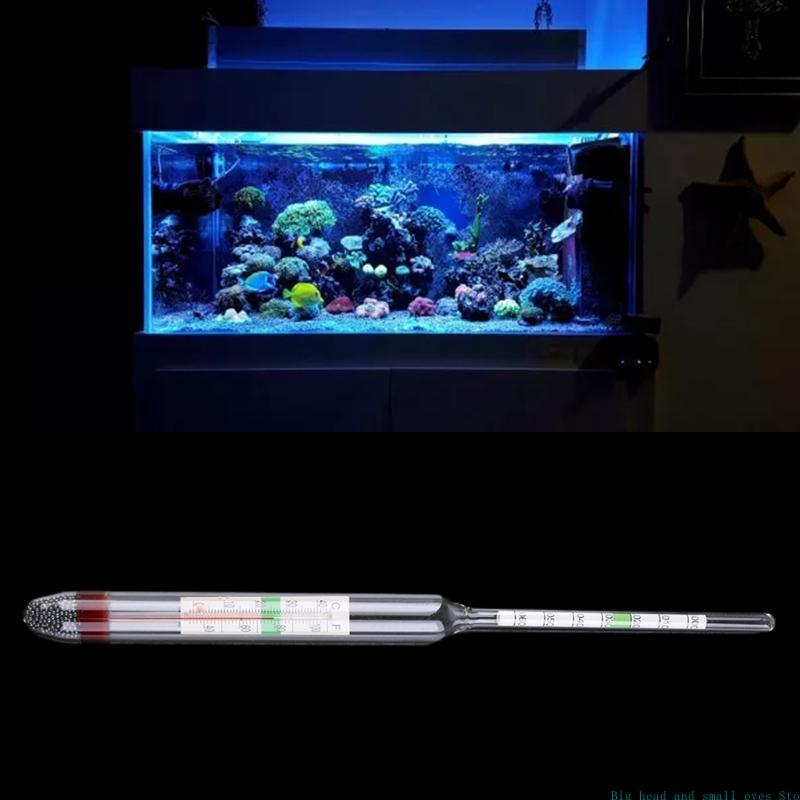 581C 水族館ガラス比重計温度計塩分濃度テスター海洋海水水 - Marine Aquarium Hydrometer のレビューと価格