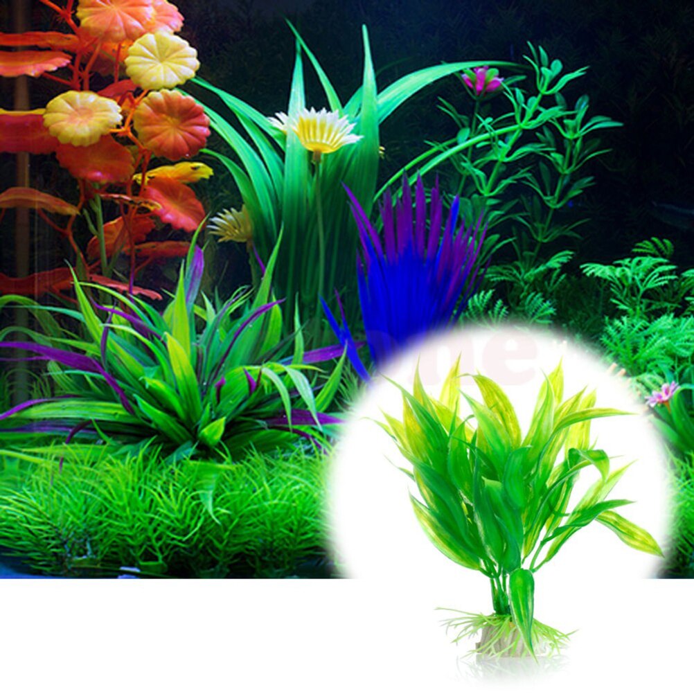 15 センチメートル人工水族館の装飾植物水雑草飾り水生植物水 - Marine Aquarium Hobby のレビューと価格