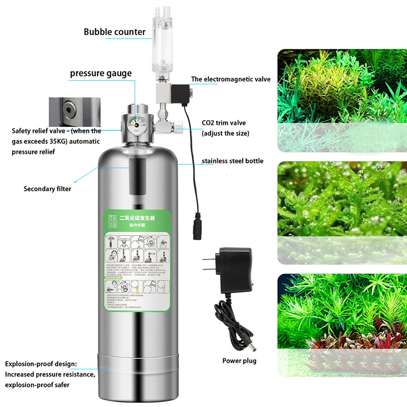 水族館用の発電機2つのシリンダーを備えた水噴射装置,ステンレ - Marine Aquarium Hydrometer のレビューと価格