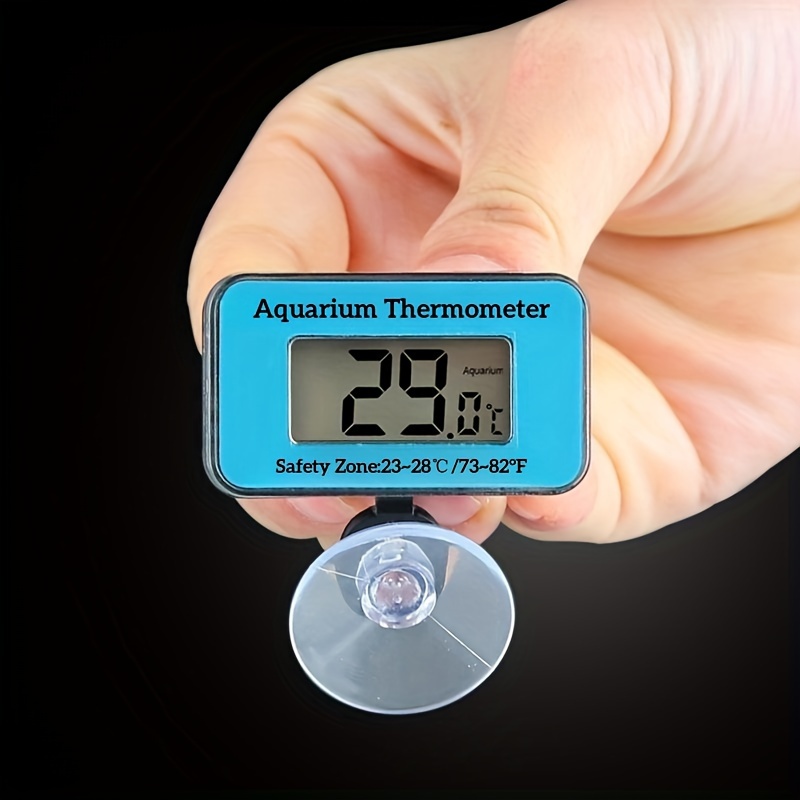 液晶デジタル水族館温度計プローブ吸盤付き水槽水電子温度計防水 - Marine Aquarium Hydrometer のレビューと価格